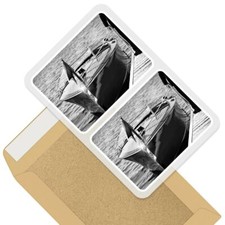 2 x Rectangle Stickers 7.5cm