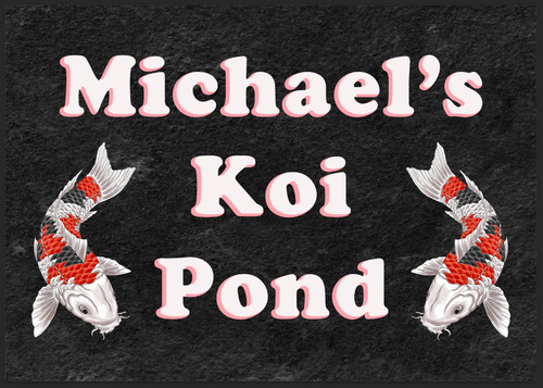 Personalised pond koi carp