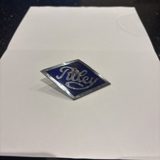 VINTAGE ENAMEL AUTOMOBILE RADIATOR CAR EMBLEM / BADGE # RILEY ENGLAND