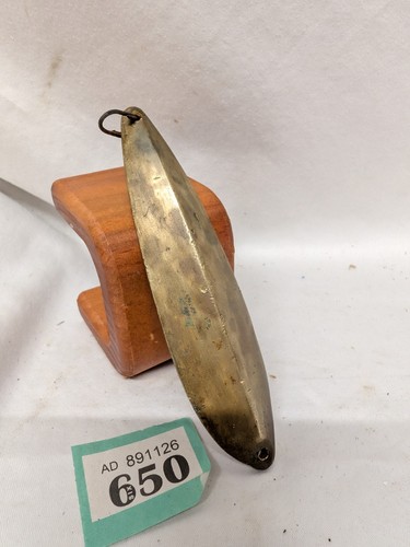Antique vintage brass fishing - antique,