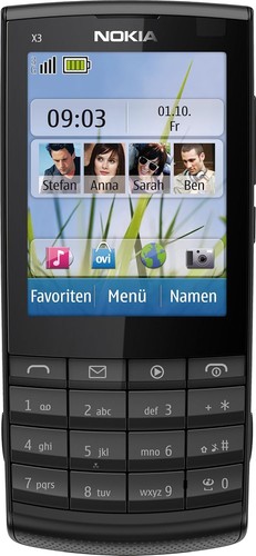 Nokia dark metal ee - x3-02, (ee