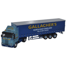 Oxford Diecast 76S143003 Scania 113 40ft Curtainside Gallacher Bros - 1:76 Scale
