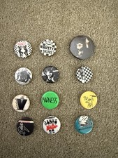 Vintage 1980’s Punk/New Wave/Ska  Badges Bundle of 12