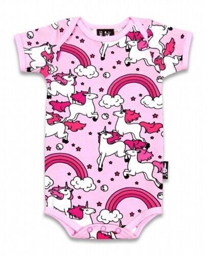 Six bunnies baby pink rainbows - bunnies,