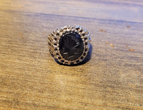 Vintage 1969 silver hematite - silver,