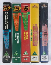 5 x Thunderbirds VHS Video