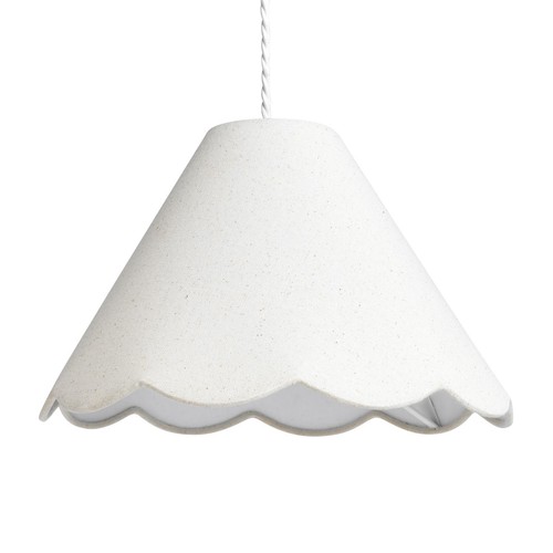 Scalloped lampshade 32cm - lampshade,