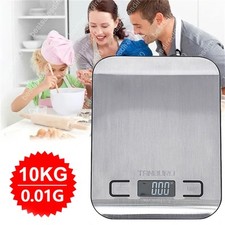 Digital 10kg Kitchen Scales Electronic Balance LCD Food Weight Postal Scale UK