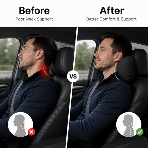 Premium car seat head neck - car,