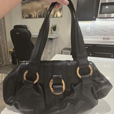 Bvlgari Chandra Black Leather