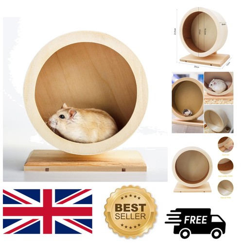 Silent wooden hamster wheel - silent,