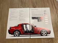 Mazda RX-8 UK Sales Brochure & Price list  2003 - MINT