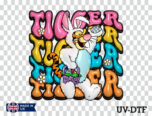 Tigger easter dtf sticker - easter,