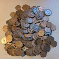 UK pre-decimal pennies and