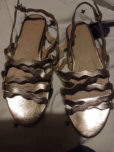 Metallic gold boden leather - metallic,