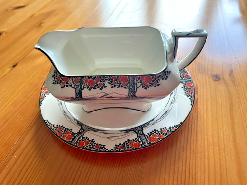 Art deco crown ducal orange - deco,