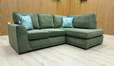 DFS 'Orka' Corner Sofa Green