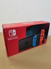 Nintendo Switch Console 32gb V2 Improved Battery Boxed Red & Blue Joycons