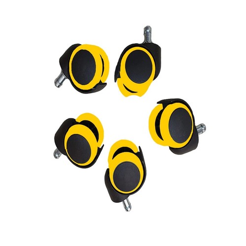 Yellow castor set 5 - castor, of
