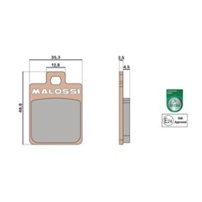 Malossi BRAKE PADS MHR SYNT
