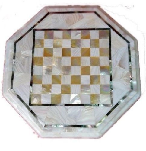 Marble chess game coffee - 12",