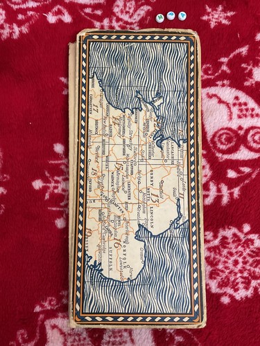 Rare vintage antique map - antique,