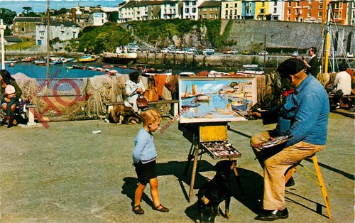Picture postcard brixham - postcard~,