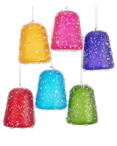 Kurt adler set glittered - of, 6