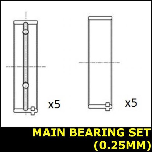 Crankshaft main bearing set - crankshaft,