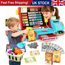 NEW! Deluxe Kids Cash Register Toy with Scanner & music 50+ Accessories Included