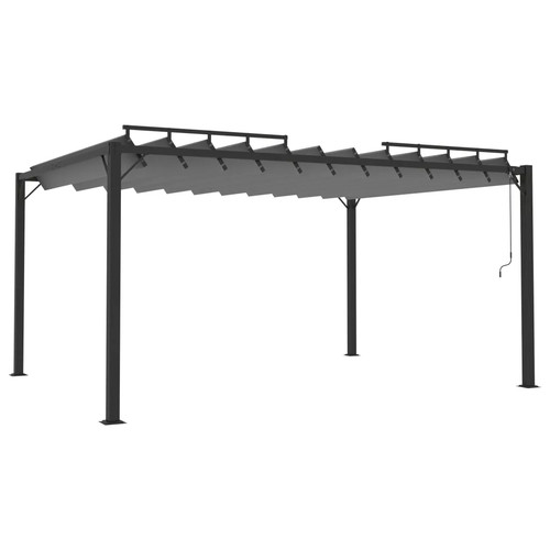 Gazebo with louvered roof - gazebo,