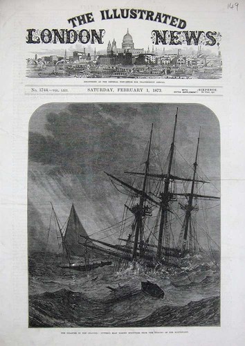Original old antique print - old,