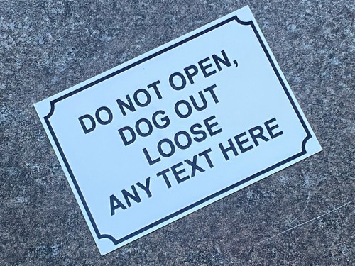 Personalised not open metal - do,