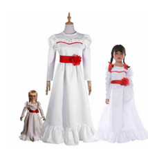 ANNABELLE Costume for Kids Women The Conjuring Doll Cosplay Gift UK