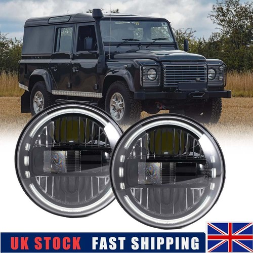 Led headlight halo drl for - 7",