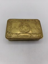 WWI Princess Mary 1914 Brass Christmas Gift Tin Box - Empty - Rare