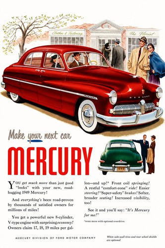 1949 mercury car ad - 🚗,
