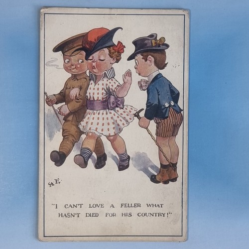 Ww1 comic postcard - comic, tommy