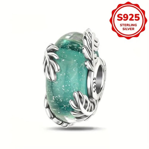 Seaweed murano glass bead - glass,