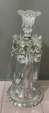 Vintage Lead Crystal Lustre Candle Stick 