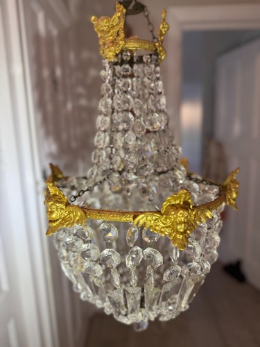 Antique large empire basket - antique,