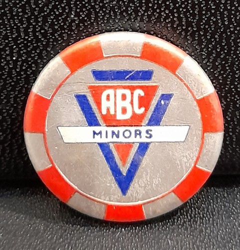 Vintage abc minors button - abc,