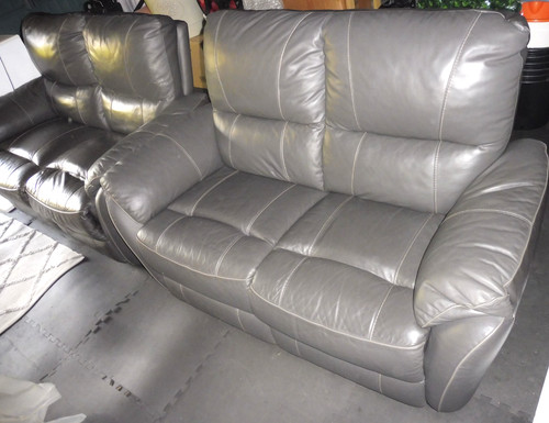 Two twin seater leather - two,