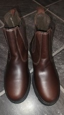 New Aktrak Rocksley Leather Chelsea Brown Yard Riding Boots, Size UK 7