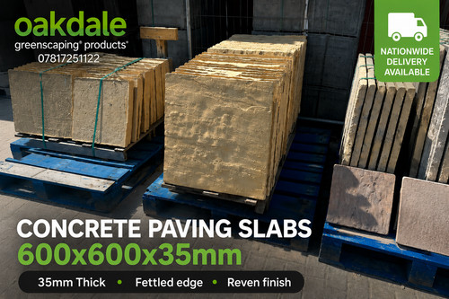 600x600 yorkstone paving slabs - paving,