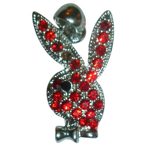 Playboy bunny pendant silver - bunny,
