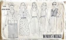 Vintage Sewing Pattern Woman's Weekly B874 Jacket, Skirt Camisole Bolero  Uncut