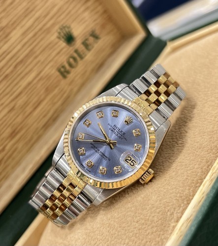 Ladies steel gold rolex - gold,