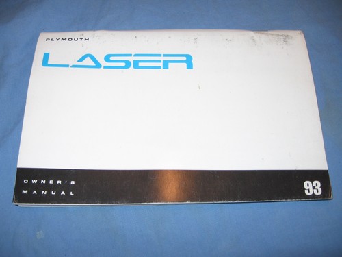 1993 plymouth laser owner - 1993,