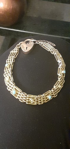Vintage rolled gold gate link - rolled,